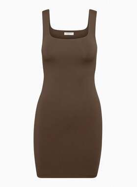 Aritzia Chocolate Bodycon Tank Dress M Brown